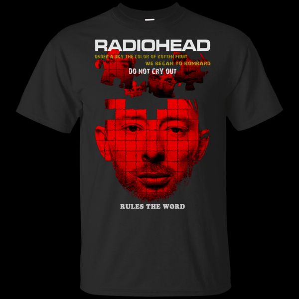 

rules the word radiohead t-shirt black-navy men-women-youth men cool tees