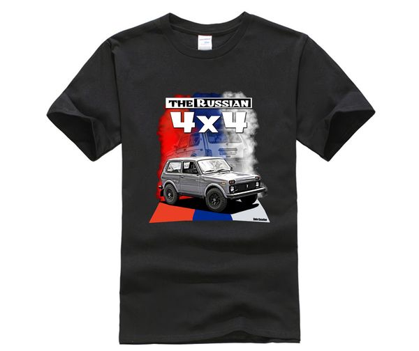 

new mens fashion printed t shirts lada niva, 4 x 4, offroad, allrad, russland oldtimer 100% cotton brand new t shirts