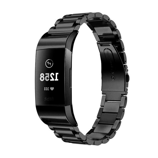 

stainless steel strap for fitbit charge 4 3 band replacement wristband charge3/charge4 smart watch bracelet fitbit charge 3 band