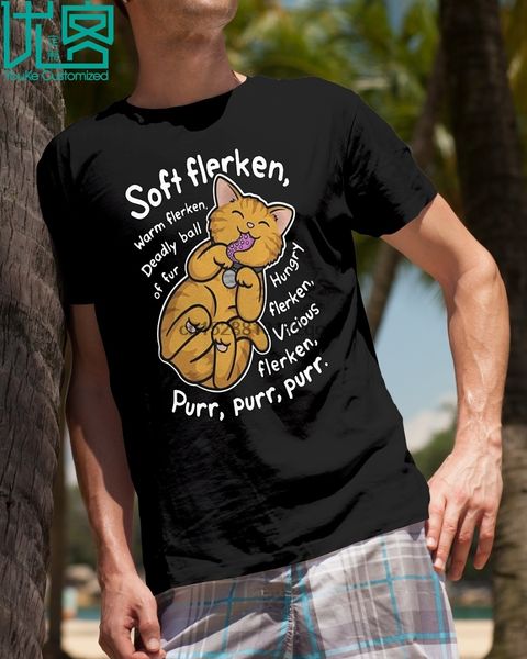 

brand cat soft flerken warm flan deadly ball of fur t-shirt 2020 summer men short sleeve t-shirt