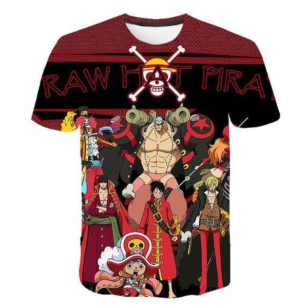 

sailing king straw hat luffy anime trend 3d print shirts aesthetic harajuku kawaii men clothing