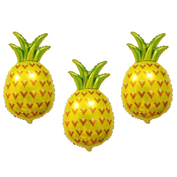 

3pcs large pineapple aluminum foil balloon kids birthday party decoration