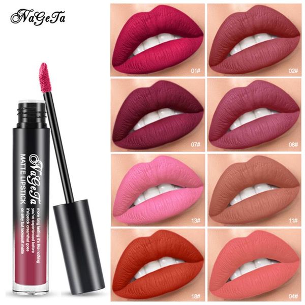 

12 цветой антипригарной чашки матового блеска для губ бархата natural lip glaze водонепроницаемой прочного tint увлажняющей сладкая косметик