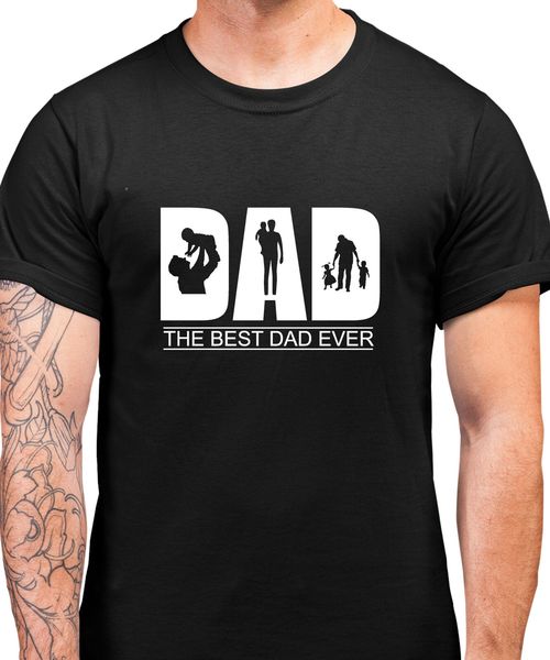

dad the dad ever t shirt mens father's day gift daddy dad t-shirt new summer cotton short sleeves tshirt men euro size