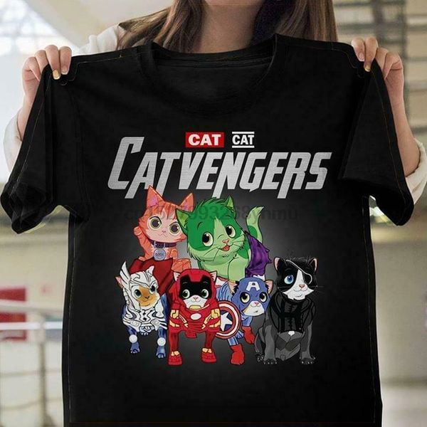 

catvengers endgame lovers superheroes t shirt black cotton men s6xl