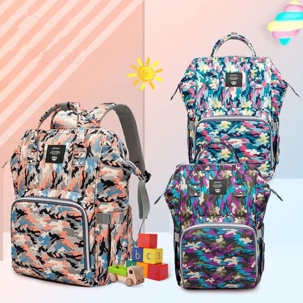 

large capacity camouflage mummy bag maternity nappy bag travel backpack nursing bag for baby care women's fashion bags ing