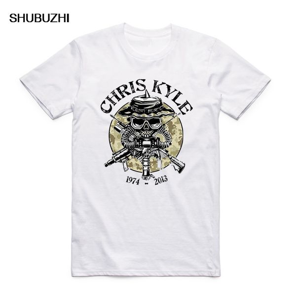 

american sniper chris kyle men t-shirts punisher skull navy seal team legend printed fashion t shirt men's short sleeve clothing