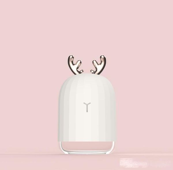 

cold spray beauty water meter usb nano large spray meter with led creative antler steam face humidifier