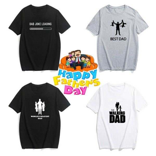 

dad t-shirt father's day present tee the walking dad birhday party cotton short sleeve t shirt camisetas hombre