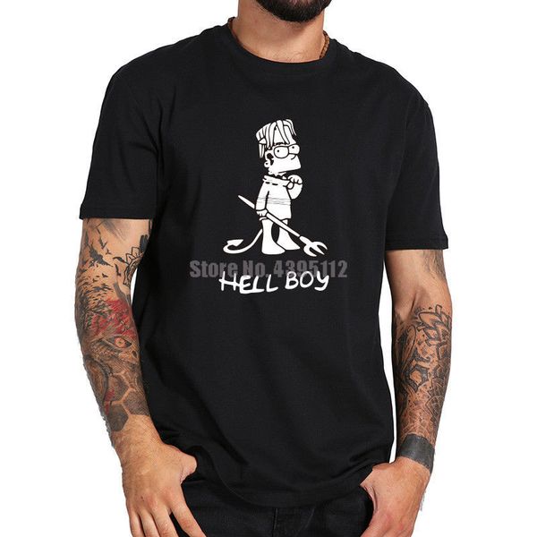 

hell boy t shirt sad boy homme funny t shirts men streetwear 2019 tshirts gym king tee shirt skull t-shirt men