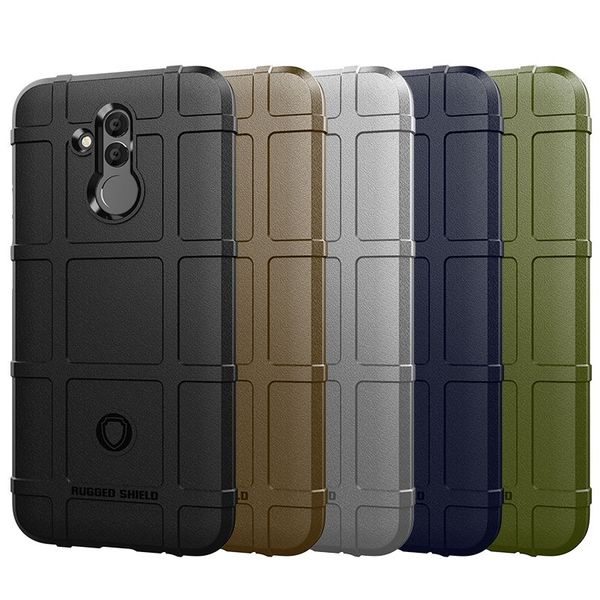 

soft silicone rugged shield case armor hybrid matte cover anti knock shockproof cover for huawei mate 20 lite
