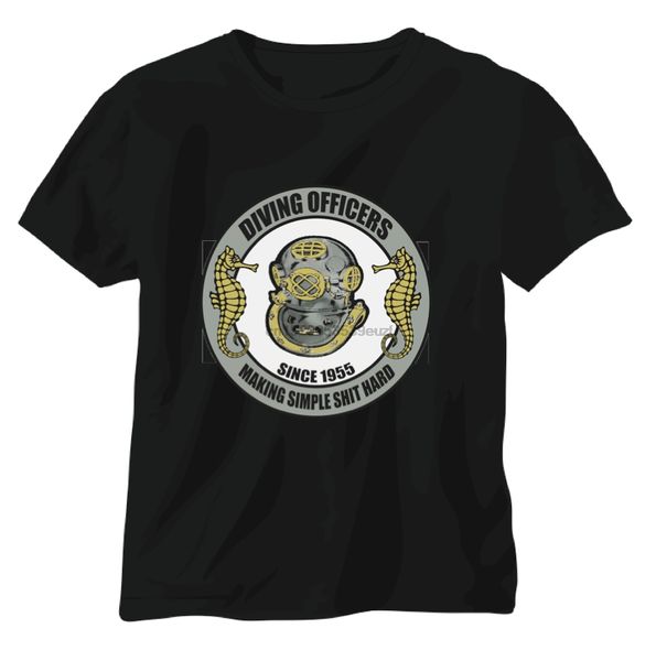 

t shirt navy clearance diver seal special forces helmet eod ran rn(14