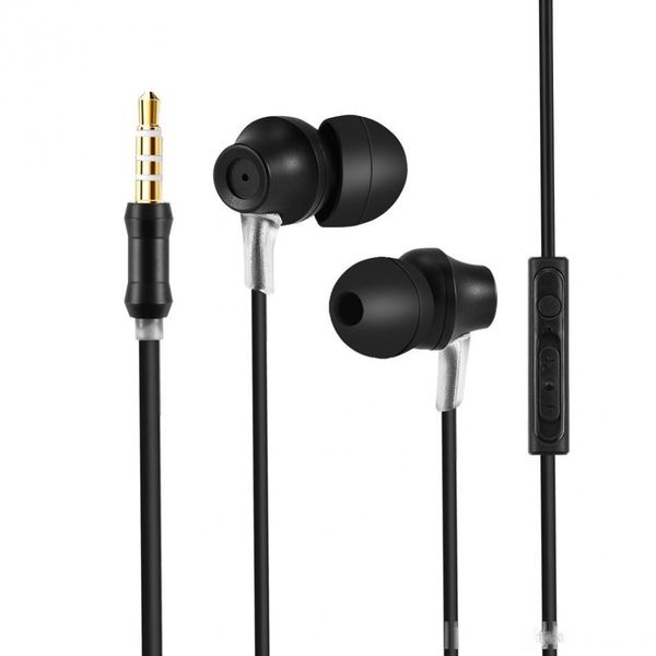 

3.5mm wired earphone stereo bass in-ear earbuds with mic & inline control built-in microphone mobile phone earphone universal