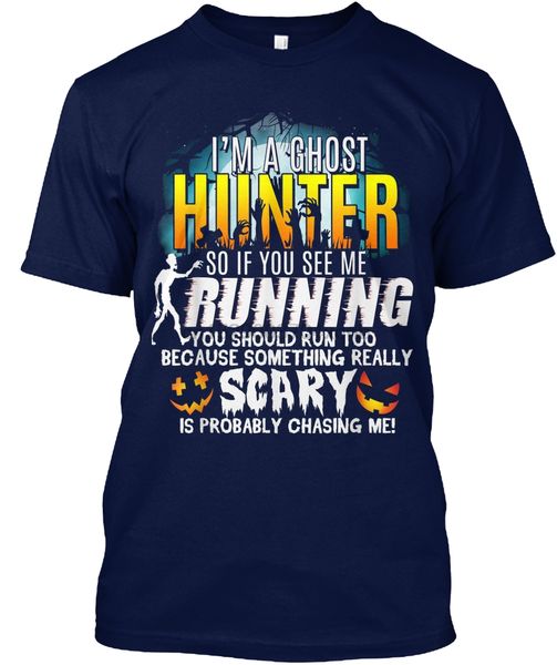 

men t shirt im a ghost hunter scary pumpkin hallowee women tshirt