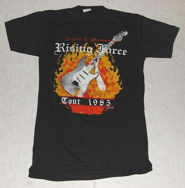 

yngwie malmsteen rising force marching out tour 1985 concert reprint