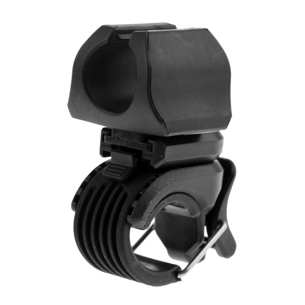 

universal bike bicycle handlebar flashlight light mount holder bracket black
