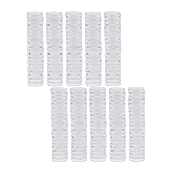 

200pcs 19mm plastic clear coin cases storage capsules for coin collecting
