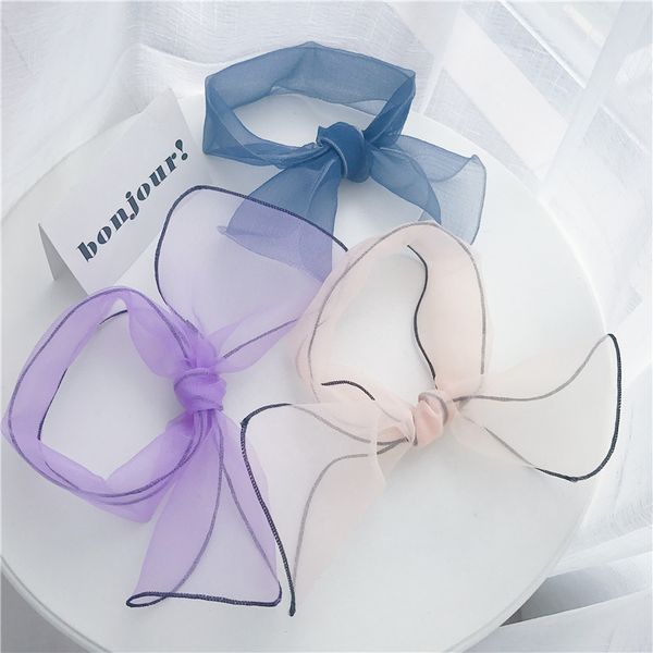 

pure color summer long strip sunscreen small neck scarf neck scarf light and versatile headscarves changeable silk, Blue;gray