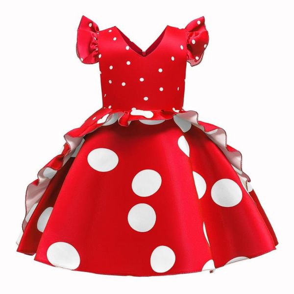 

kids dresses for girls party and wedding dresses girls floral pattern elegant princess dress vestidos children clothes 3-10 year, Red;yellow