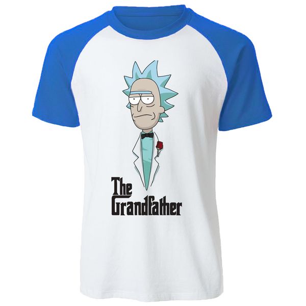 

t shirts cartoon anime the grand father men t shirt 2019 summer cotton raglan short sleeve men t-shirts casual o-neck tees