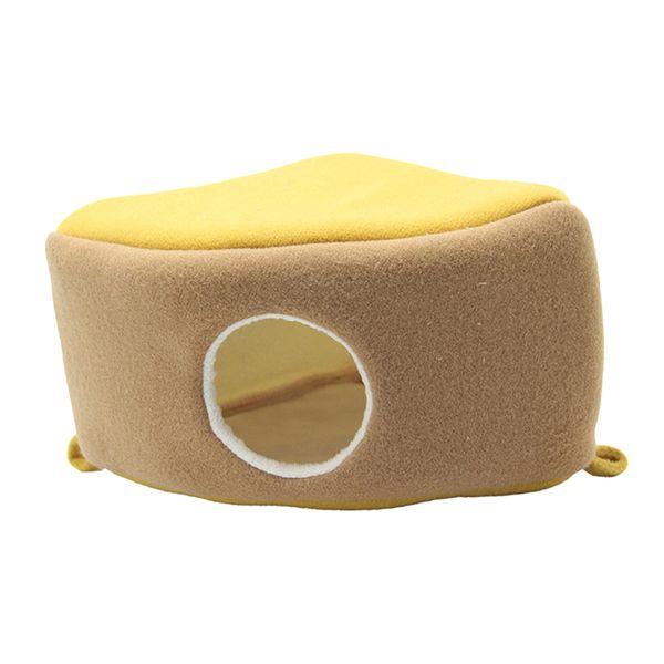 

1pcs cute hamster winter warm cotton hammock toy pet rat hamster bed small animal cage (cake style