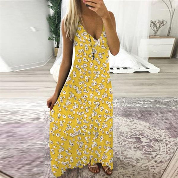 

casual apparel womens flora printed dresses spaghetti strap deep v neck sleeveless style female clothing summer, Black;gray