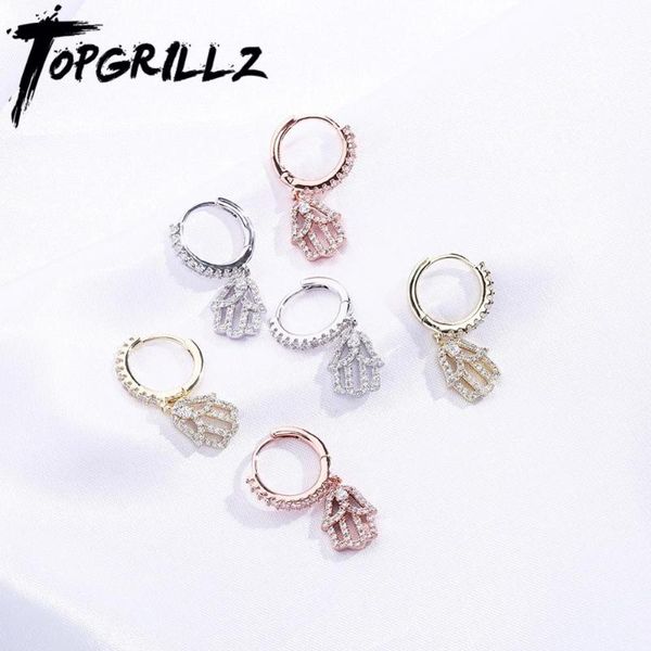 

rillz hip hop bling earrings cubic zirconia earrings for men and women jewelry, Golden;silver