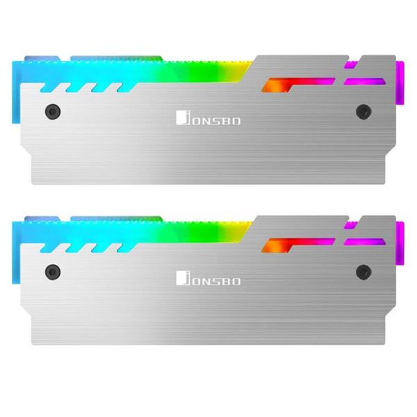 

jonsbo nc-3 2pcs ram heatsink radiator cooler heat sink 5v a-rgb adjustable color deskmemory cooling heat dissipation pad