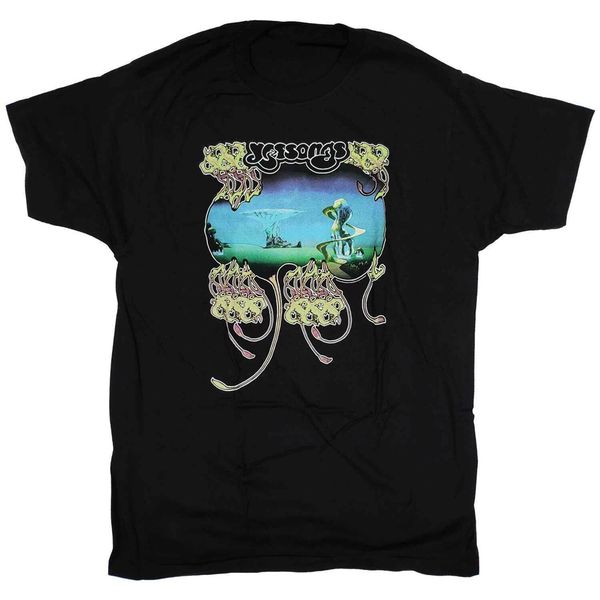 

yes t shirt - yessongs cover 100 black usa import prog rock breathable tee shirt