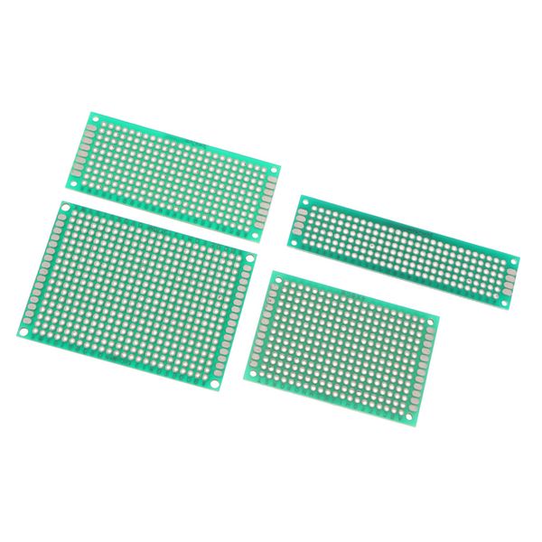 

4pcs 5x7 4x6 3x7 2x8 cm 30 pcs double sided pcb board prototype 4 sizes kit