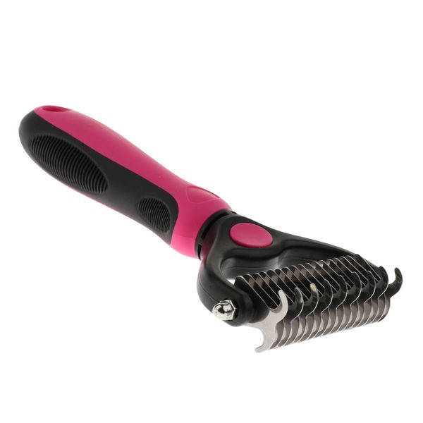 

pet dog cat dematting comb двухсторонний открыть узел grooming rake comb