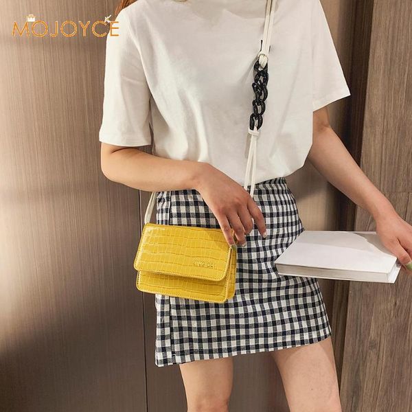 

mini pu leather women bag fashion crocodile shoulder bag messenger sling bags women simple purse shoulder handbag dropshipping