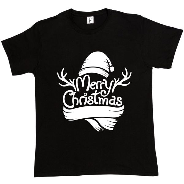 

merry christmas reindeer antlers & scarf hat mens t-shirt 3d men short sleeve male t shirt o-neck hipster tee