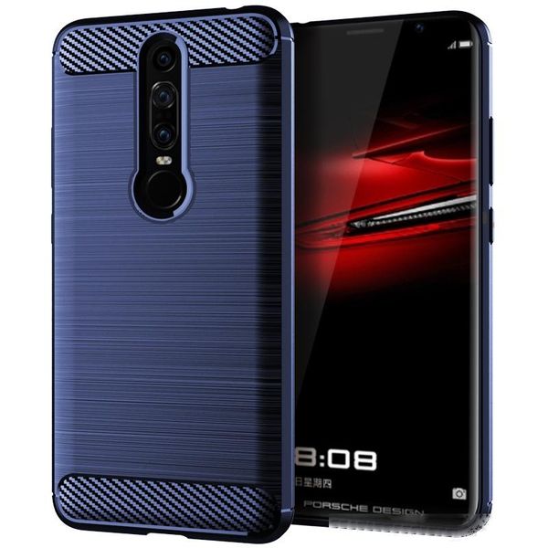 

carbon fiber texture design cover anti-scratch shock absorption case for huawei mate rs protective cover case