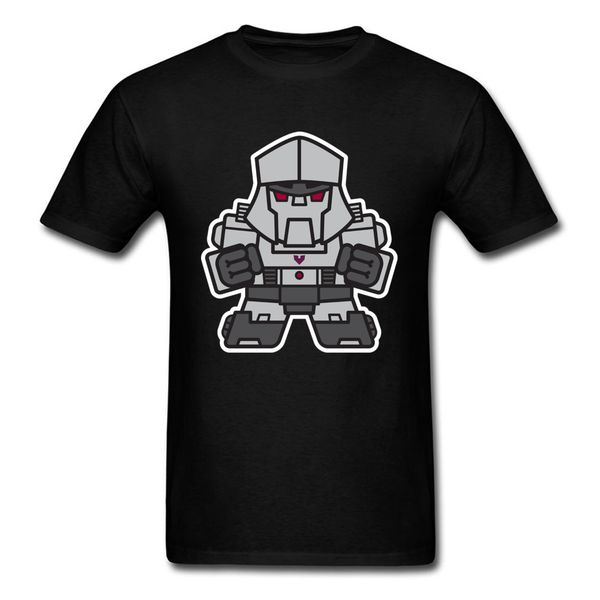 

mitesized mega t-shirt printed for man robot cartoon clothes summer breathable cotton tees mens black t shirts