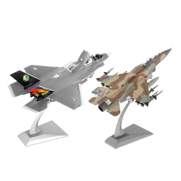 

1:72 alloy diecast aircraft model f-16i soufa + f35b joint strike fighter