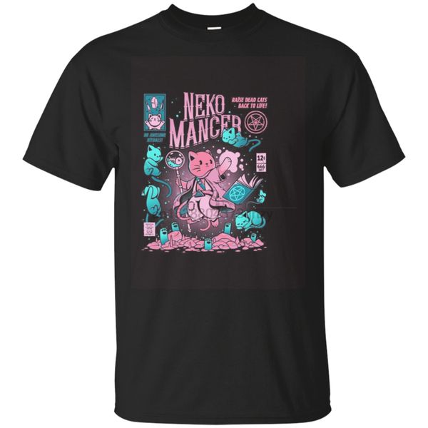 

mens nekomancer cat t-shirt size m-3xl male female tee shirt