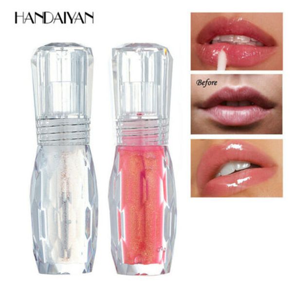 

handaiyan 3d tint lips plump gloss liquid long lasting lipstick plumper cosmetic crystal jelly color dhl fast shipping