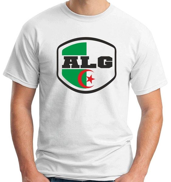 

casual printing tee shirt t-shirt footballer nation algeria summer t-shirt