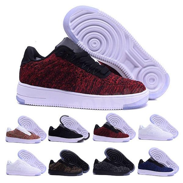 

2020 new style fly line men women high low lover skateboard shoes 1 one knit eur size 36-45 mesh cs5320, Black