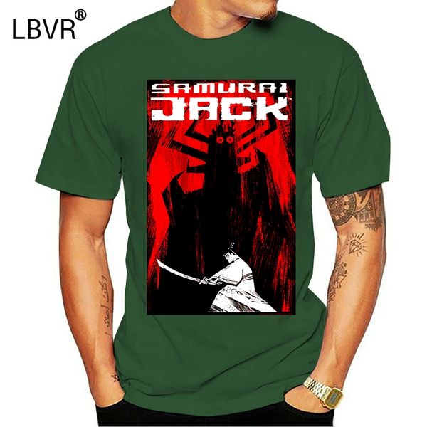 

samurai jack aku graphic men's black t-shirt