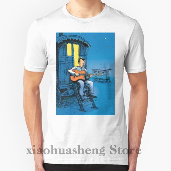 

100% cotton o-neck men t shirt custom printed t-shirt django reinhardt women tshirt