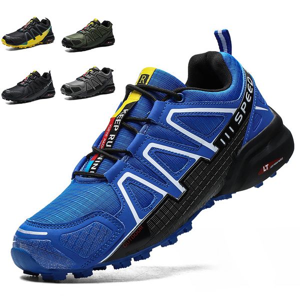 

2020 mens bicycle shoes non-slip mtb shoes men road cycling breathable sports mountain bike sneakers size 39-47, Black