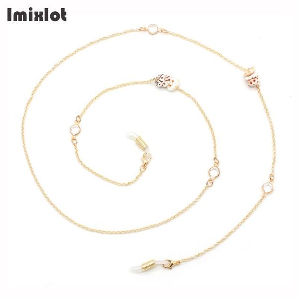 

2020 chic fashion reading glasses chain for women metal sunglasses cords natural shells beaded eyeglass chains eyewear retainer, Silver