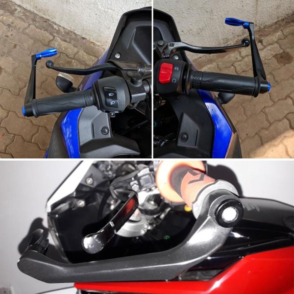 

universal rust-proof and waterproof aluminum alloy motorcycle handlebar protector aluminum alloy brake clutch lever guards fit
