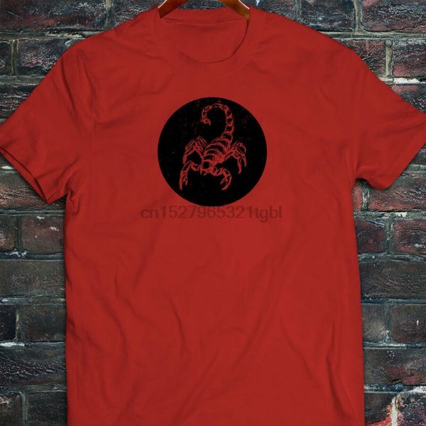

scorpio vintage horoscope zodiac sign scorpion mens red t-shirt