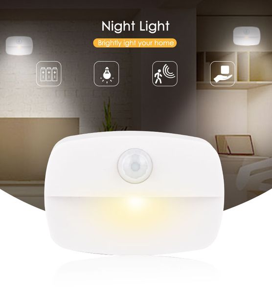 

led night light can be pasted night lights motion sensor night lamps wall light suitable for closet, corridor, kitchen