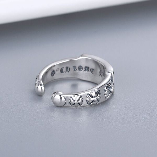 

2020 men's ring with original box, classic accessories, fashion size 6.8 a1o, Silver