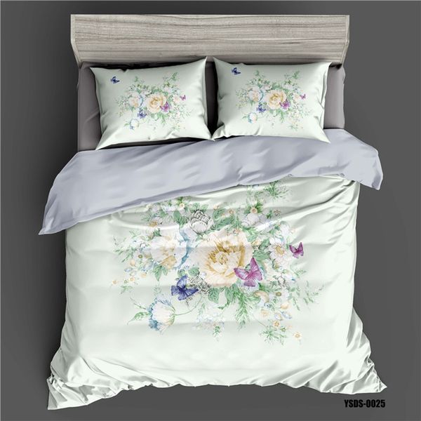 

digital printed three-piece bedding quilt single and double