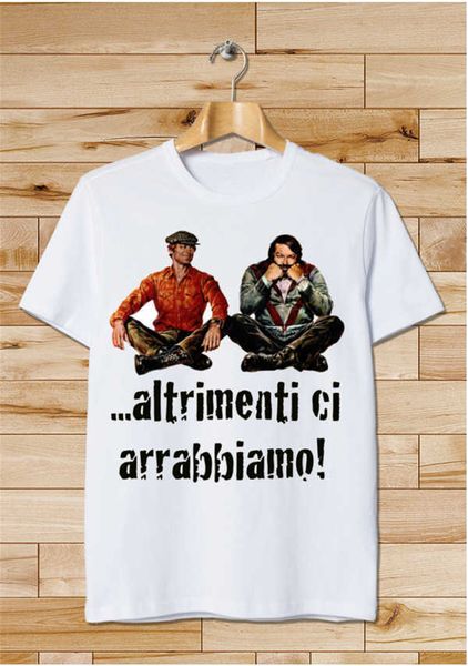 

t-shirt bud spencer terence hill otherwise we get angry tee shirt popular tagless